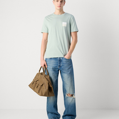 HUGO DAPUSI Cotton T-Shirt | Light Pastel Green Hugo Boss