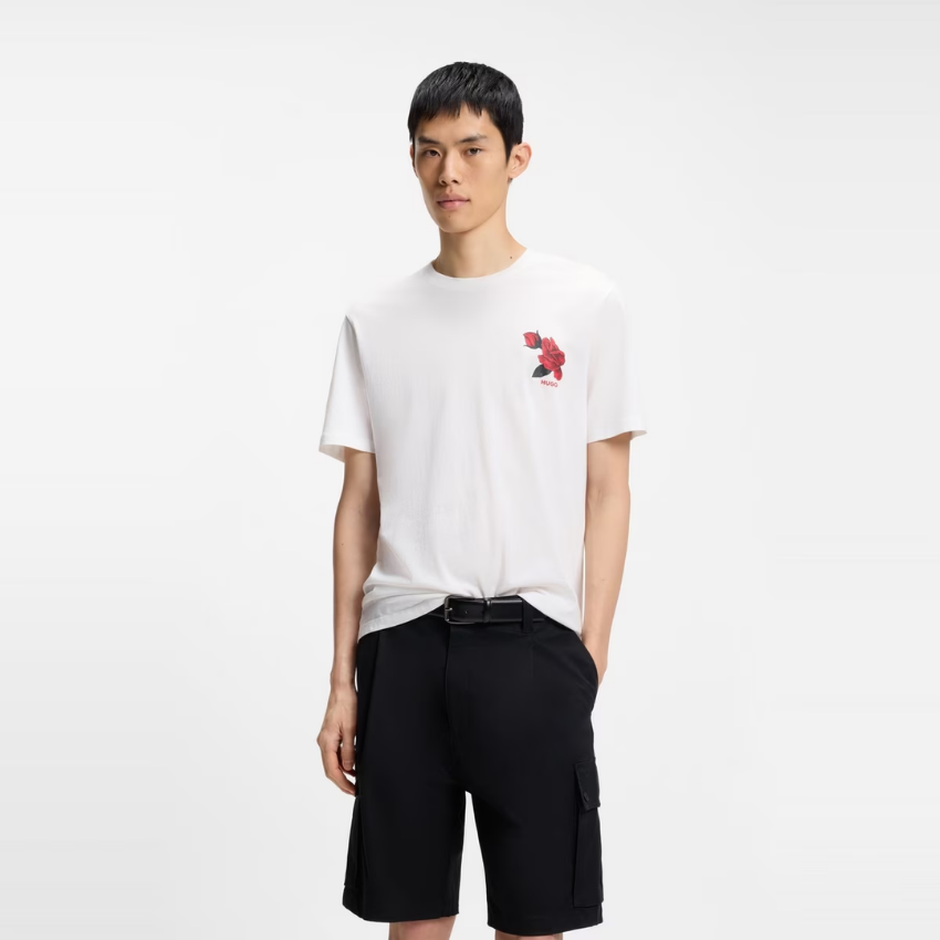 HUGO Dikerd Graphic Cotton T-Shirt Hugo Boss