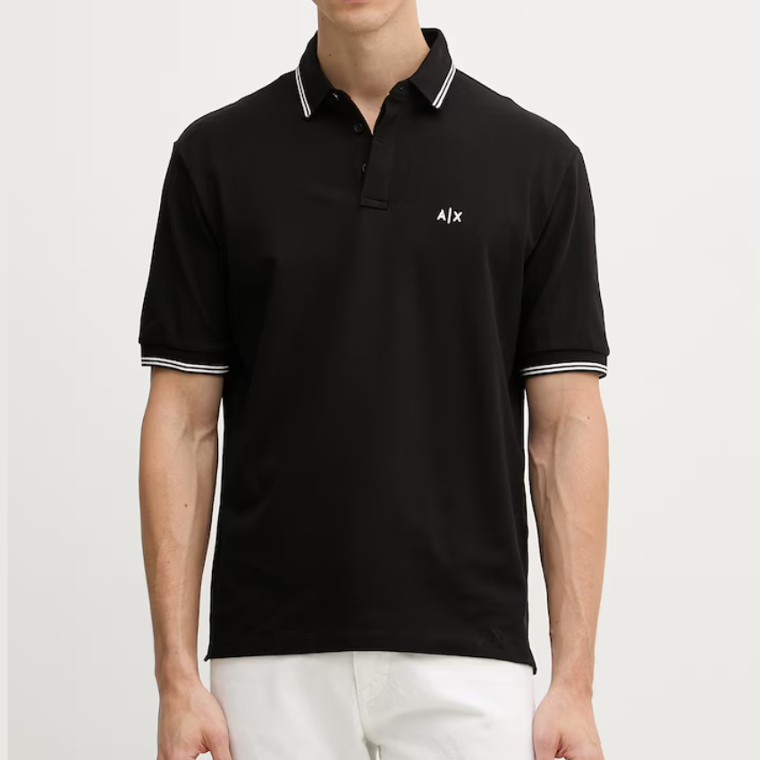 Armani Exchange Polo Shirt - BLACK ARMANI EXCHANGE