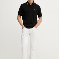 Armani Exchange Polo Shirt - BLACK ARMANI EXCHANGE