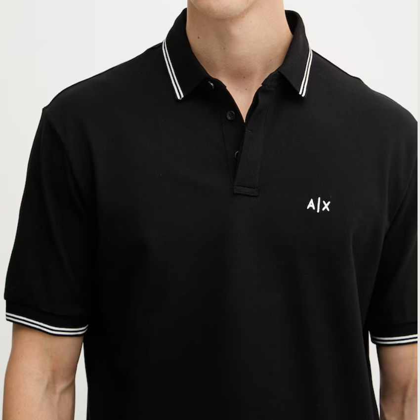 Armani Exchange Polo Shirt - BLACK ARMANI EXCHANGE