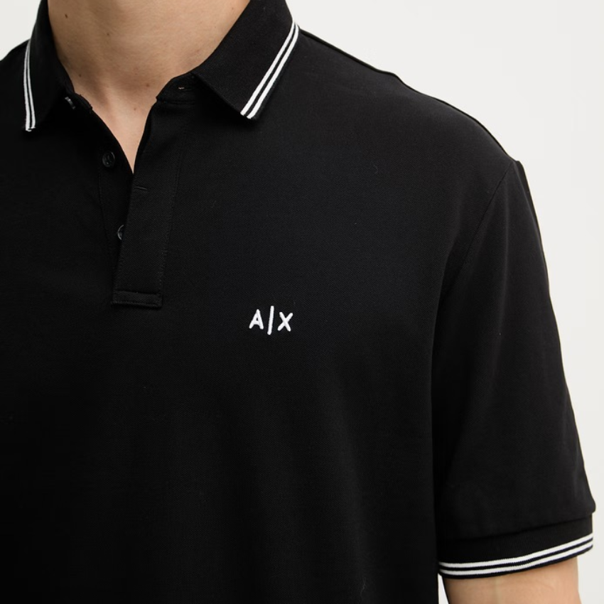 Armani Exchange Polo Shirt - BLACK ARMANI EXCHANGE