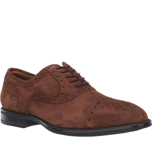 Kenneth Cole Men Shoes-Futurepod Leather Lace-Up TOBACCO
