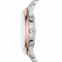 Emporio Armani AR11209 Men’s Chronograph Watch – Rose Gold Steel & White Dial