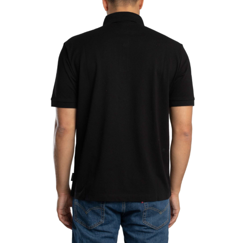 Armani Exchange Polo Shirt - BLACK DIAGNOL GOLD ARMANI EXCHANGE