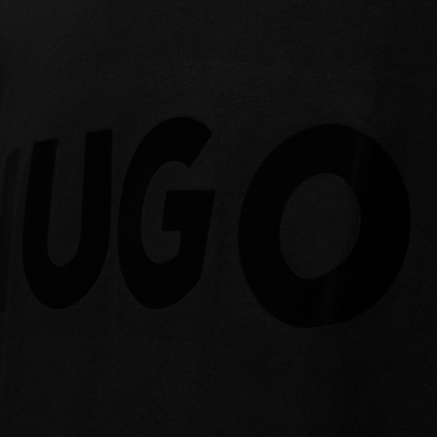 HUGO BOSS Dinkee Cotton T-Shirt | Black Hugo Boss