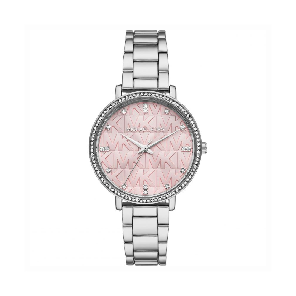 Michael Kors Women’s Quartz Silver Stainless Steel Pink Dial 38mm Watch MK4631