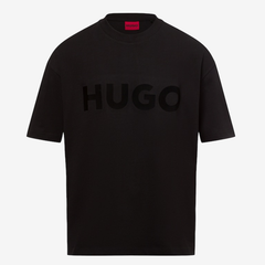 HUGO BOSS Dinkee Cotton T-Shirt | Black Hugo Boss