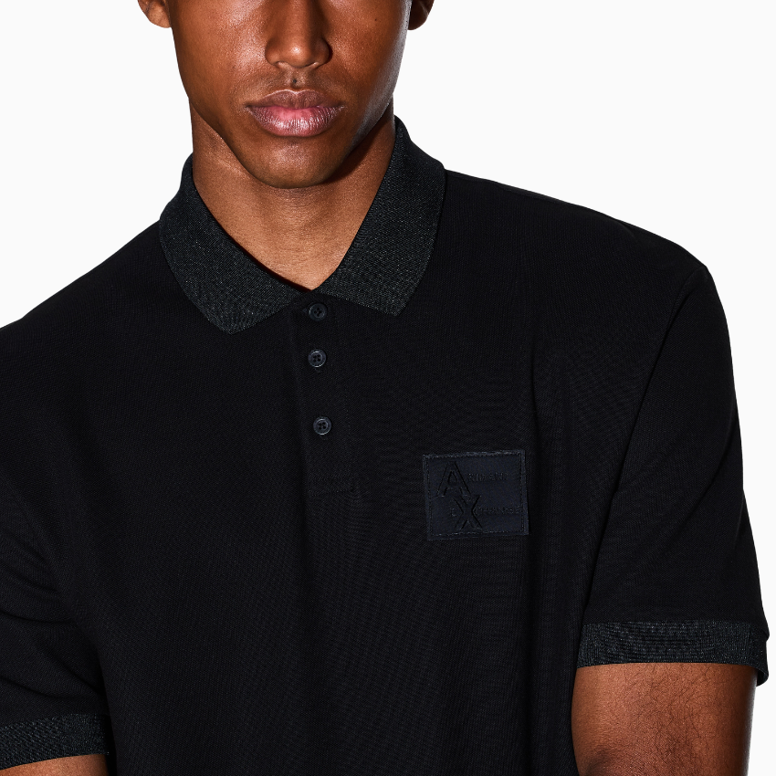 Armani Exchange Polo Shirt - Black ARMANI EXCHANGE