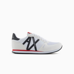 Armani Exchange SNEAKERS IN ECO-SUEDE  OP White+Black