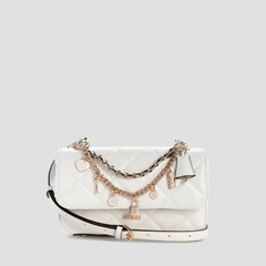 GUESS White libby flap crossbody bag Guess