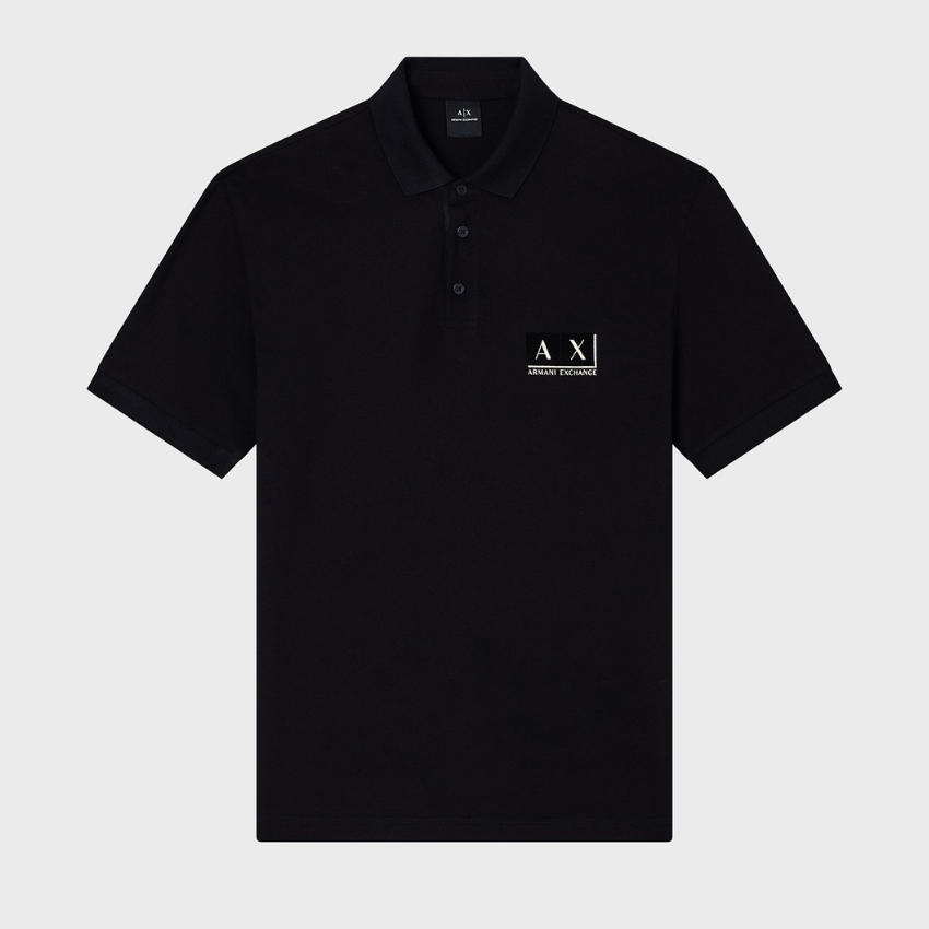 Armani Exchange Polo Shirt - BLACK SHADE GOLD XM001885 AF130260
