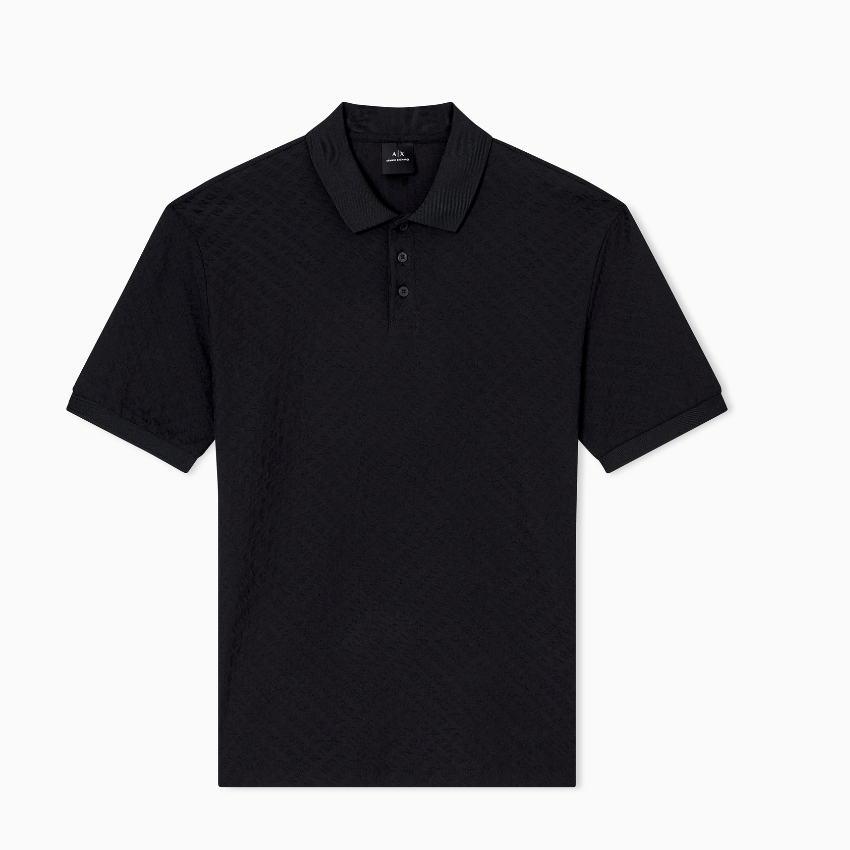 Armani Exchange Polo Shirt -  BLACK ARMANI EXCHANGE