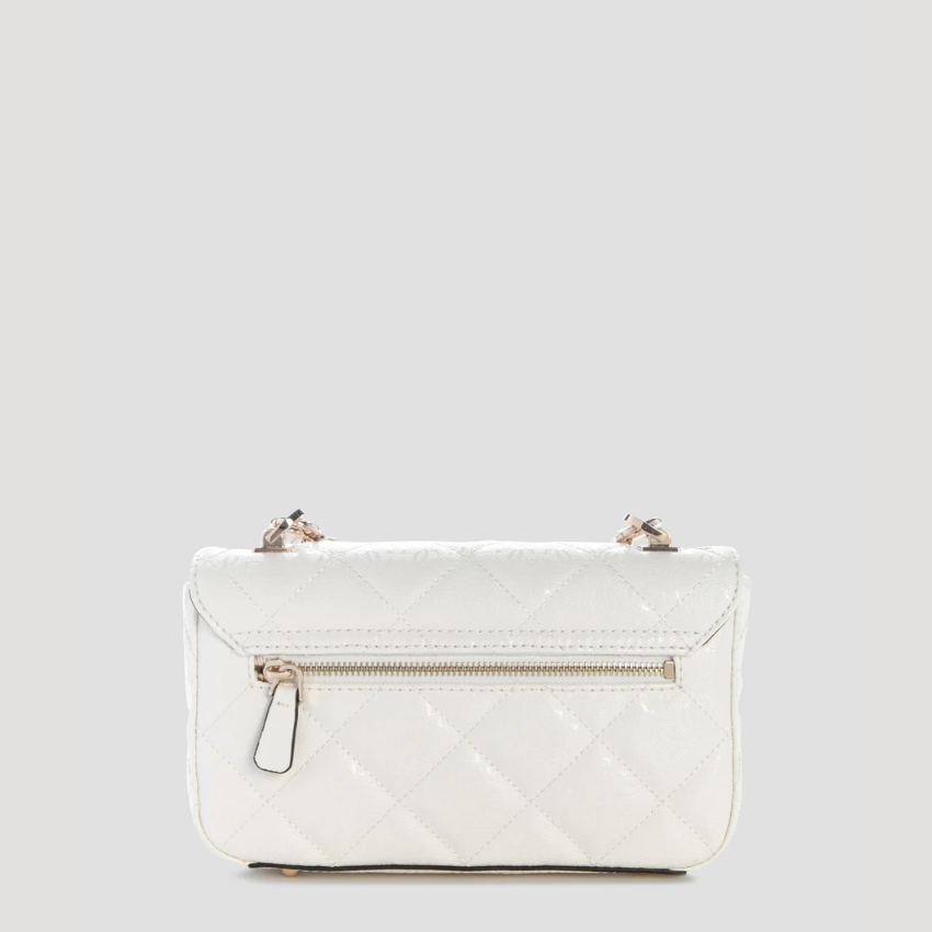 GUESS White libby flap crossbody bag Guess