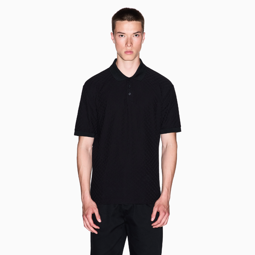 Armani Exchange Polo Shirt -  BLACK ARMANI EXCHANGE