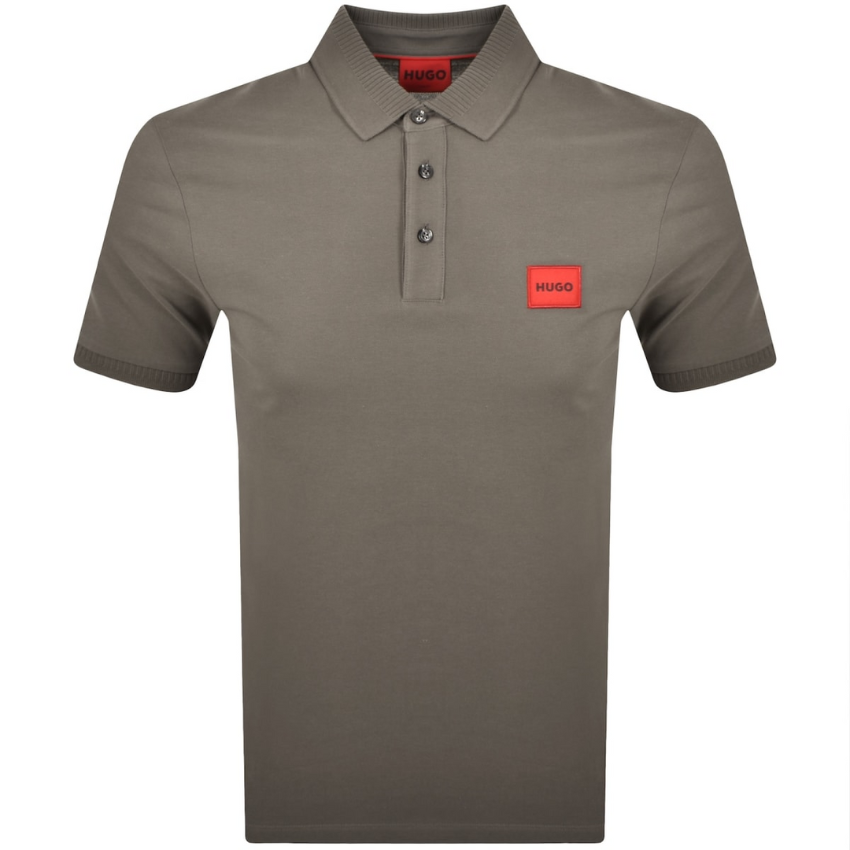 HUGO Dereso222 Slim-Fit Cotton Polo Shirt  | Medium Grey Hugo Boss