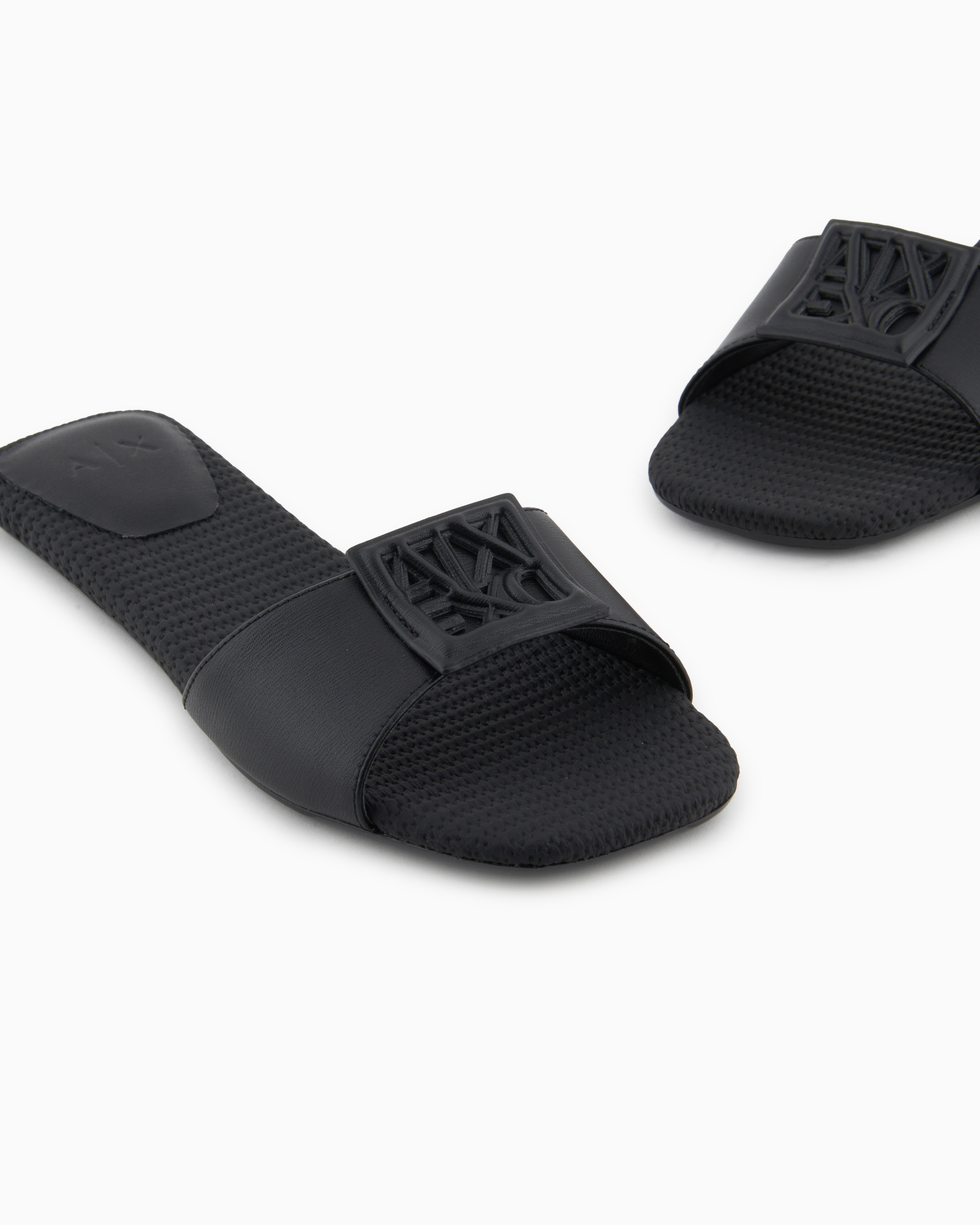 Armani Exchange Slippers with band and logo