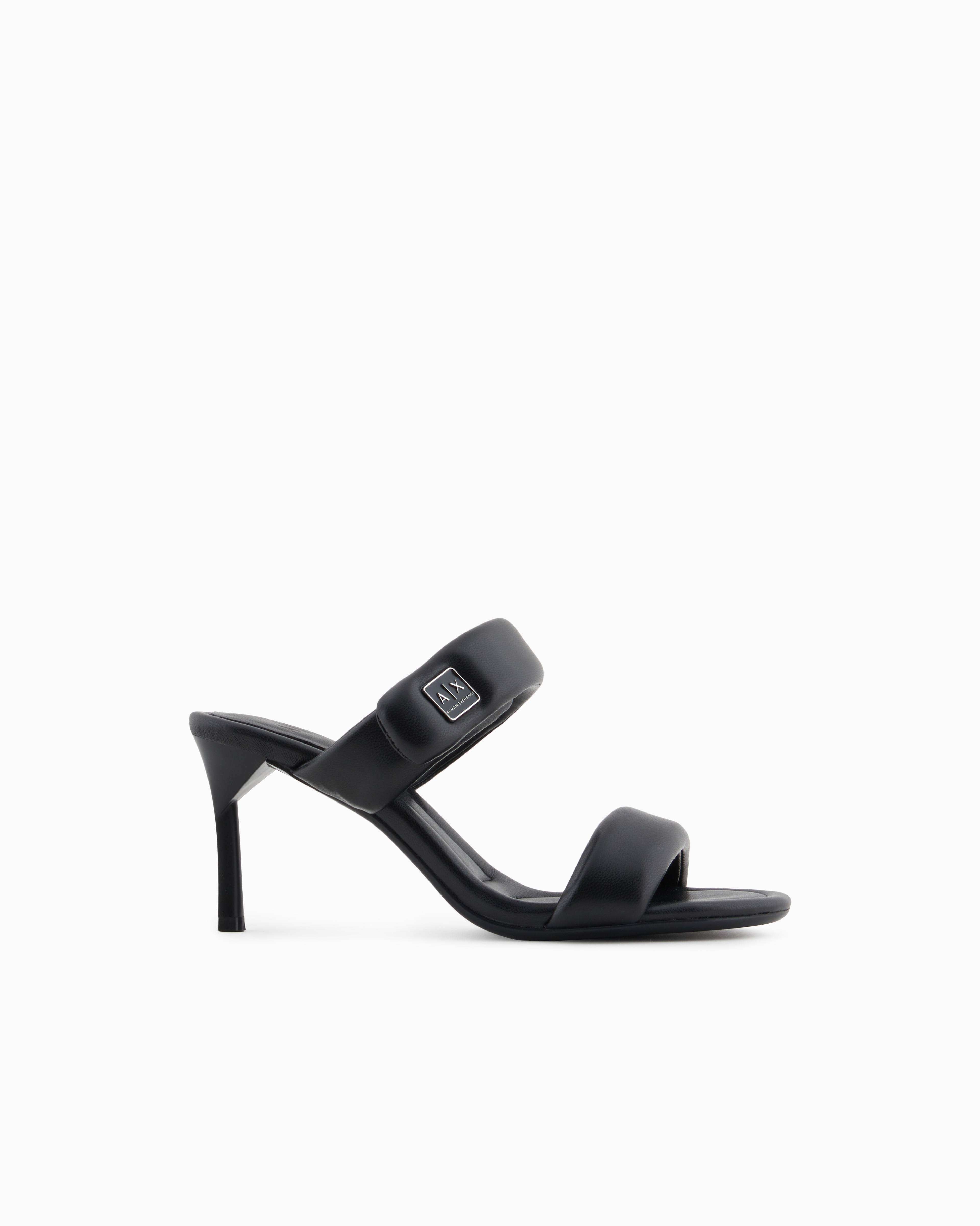 Armani Exchange Heeled sandals with two straps