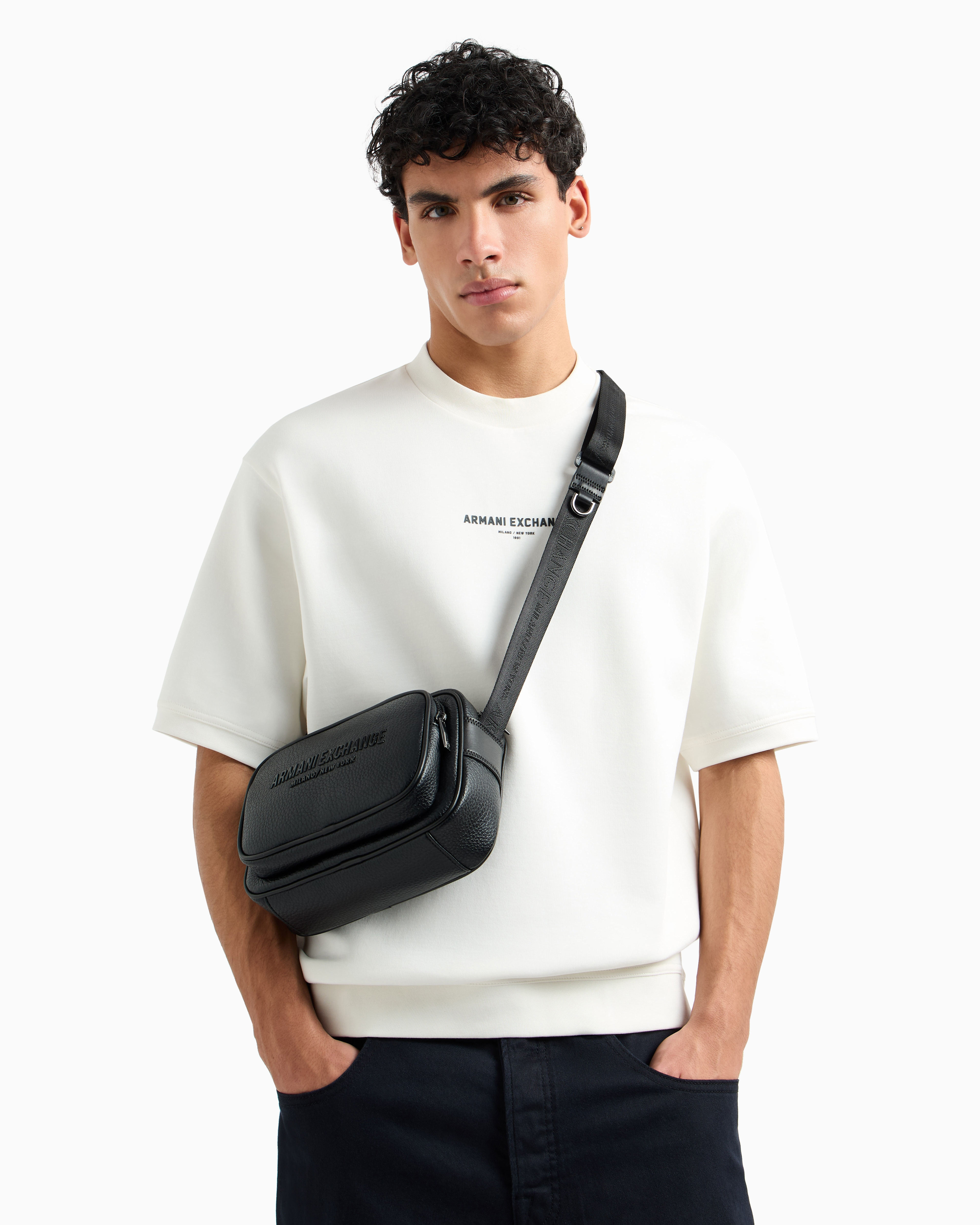Armai Exchange Camera bag with logo