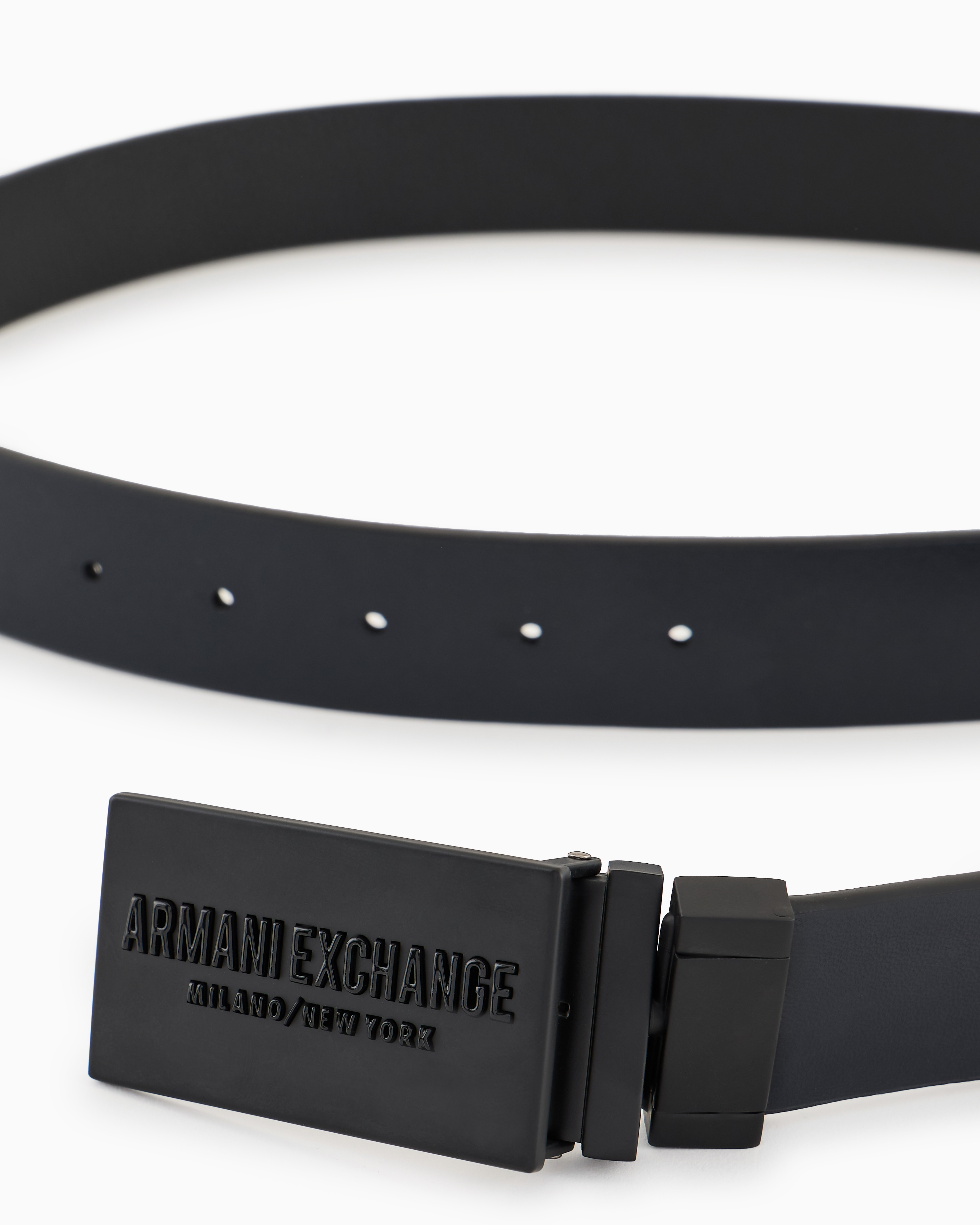 Armani Exchange Black/Deep Navy Belt