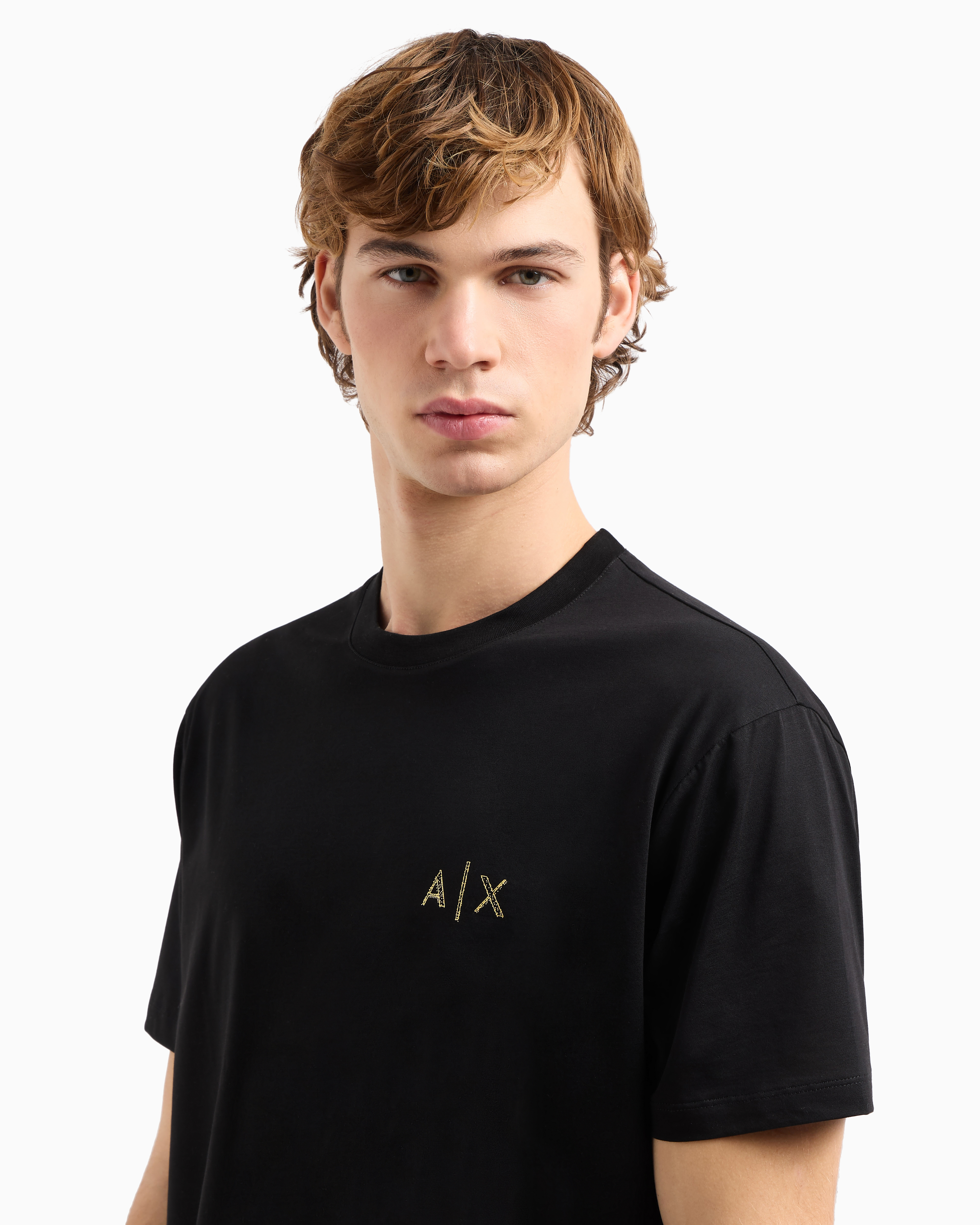 Armani Exchange Regular fit T-shirt with blurred logo effect
