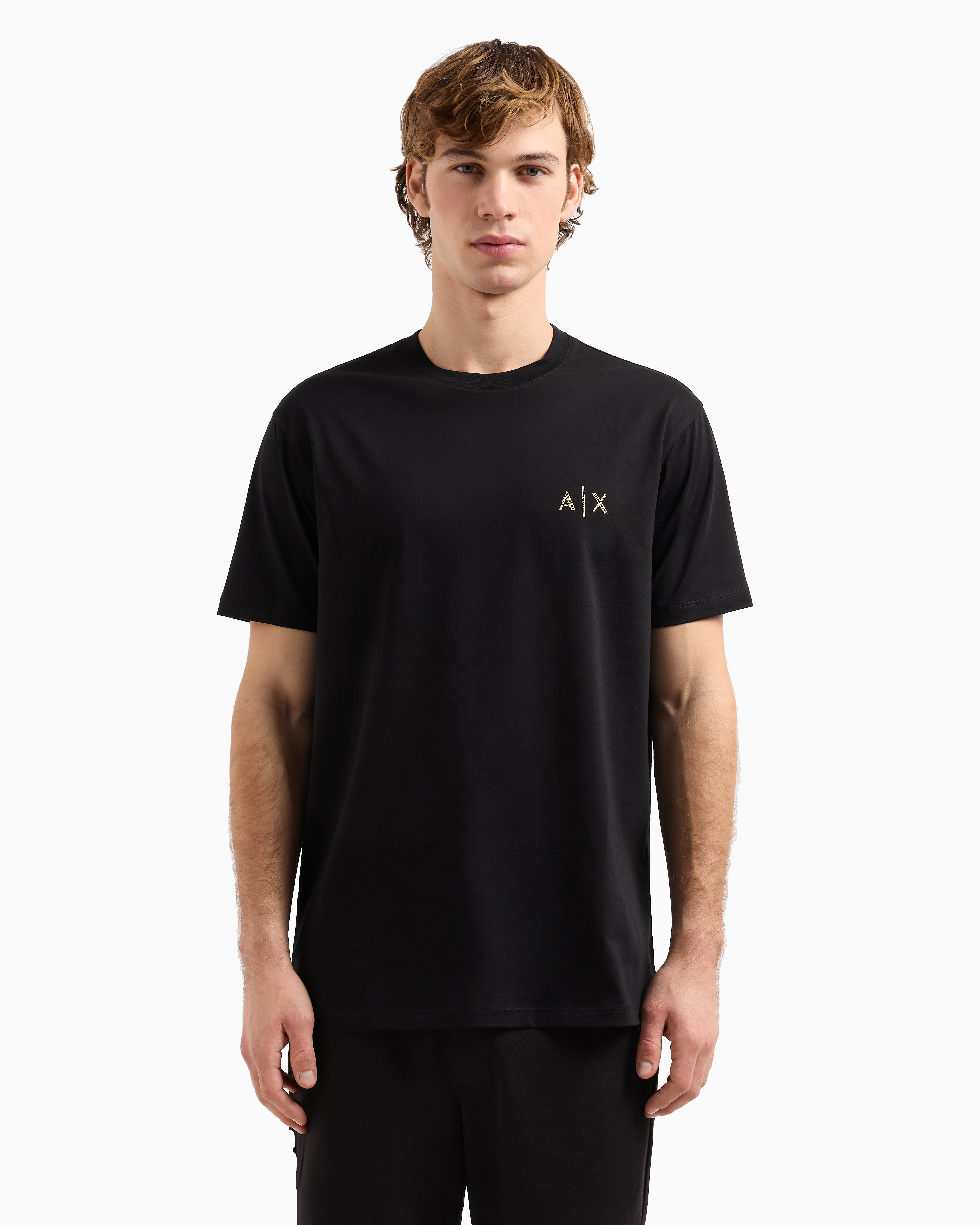 Armani Exchange Regular fit T-shirt with blurred logo effect