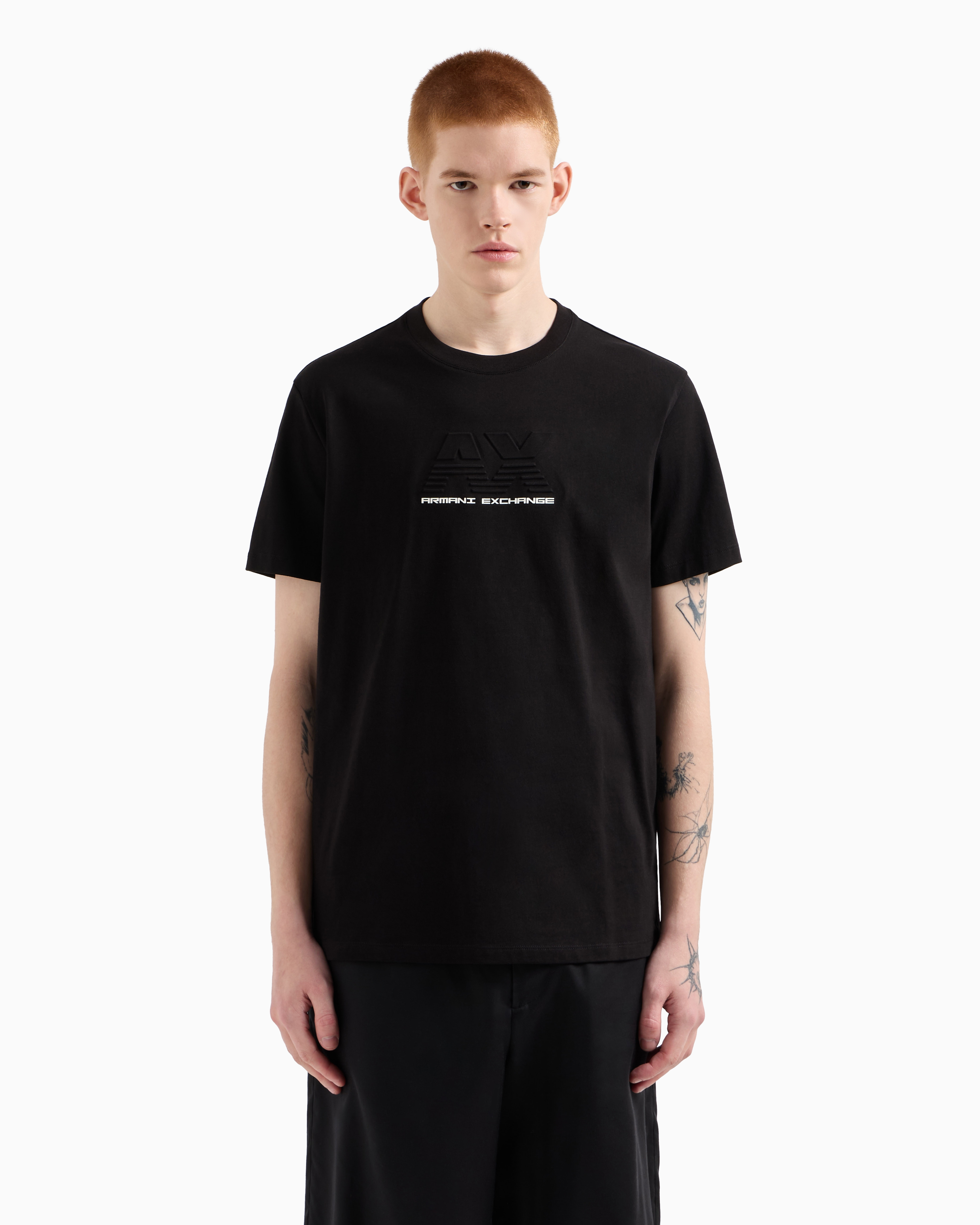 Armani Exchange Regular fit T-shirt with embossed logo