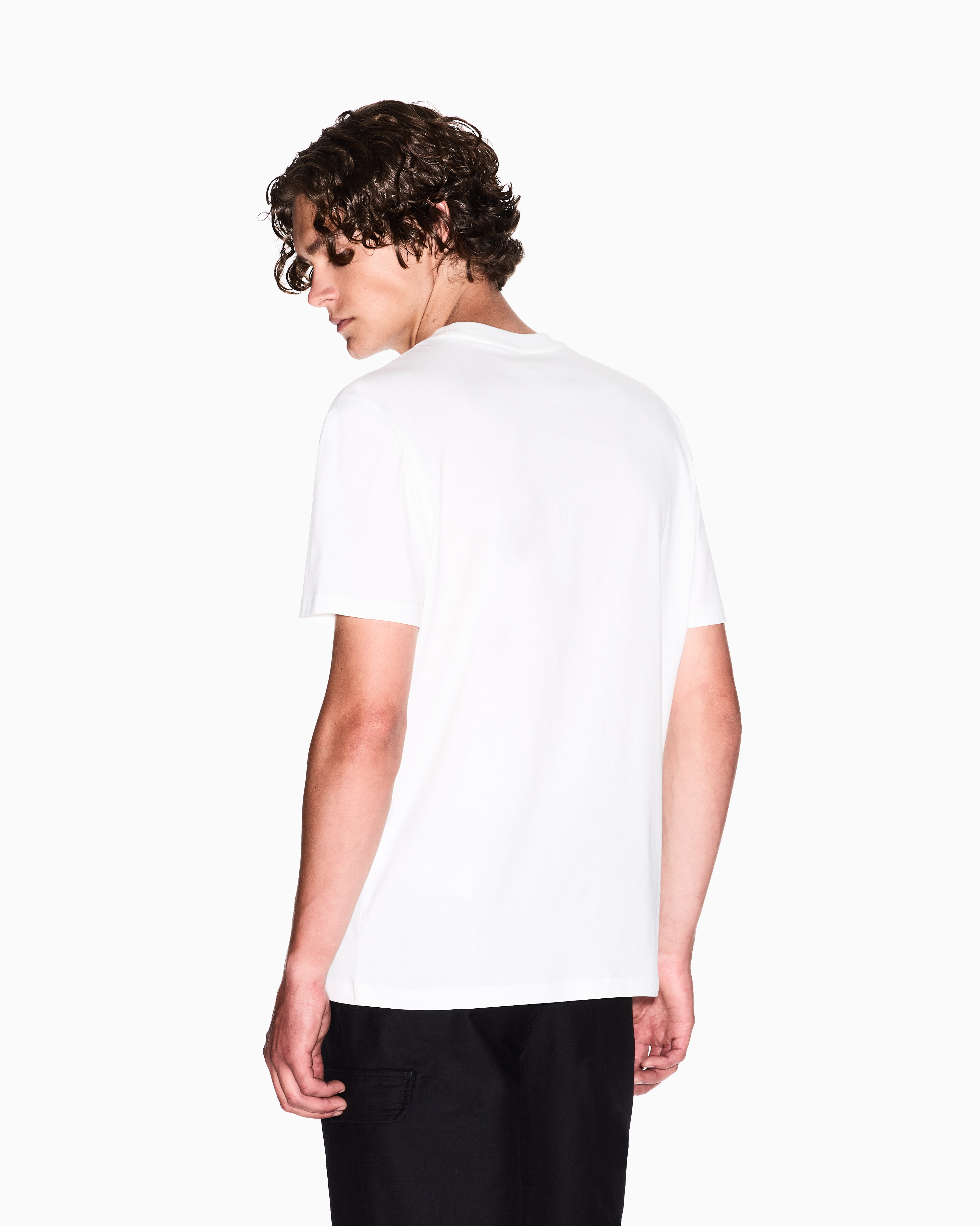 Armani Exchange Regular fit Milan New York T-Shirt Off-White