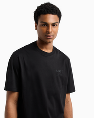 Armani Exchange Regular fit T-shirt with print on the chest Black