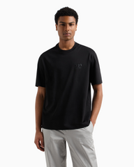 Armani Exchange Regular fit T-shirt with print on the chest Black
