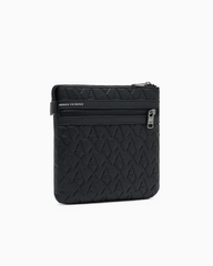 Armani Exchange Flat shoulder bag with allover logo