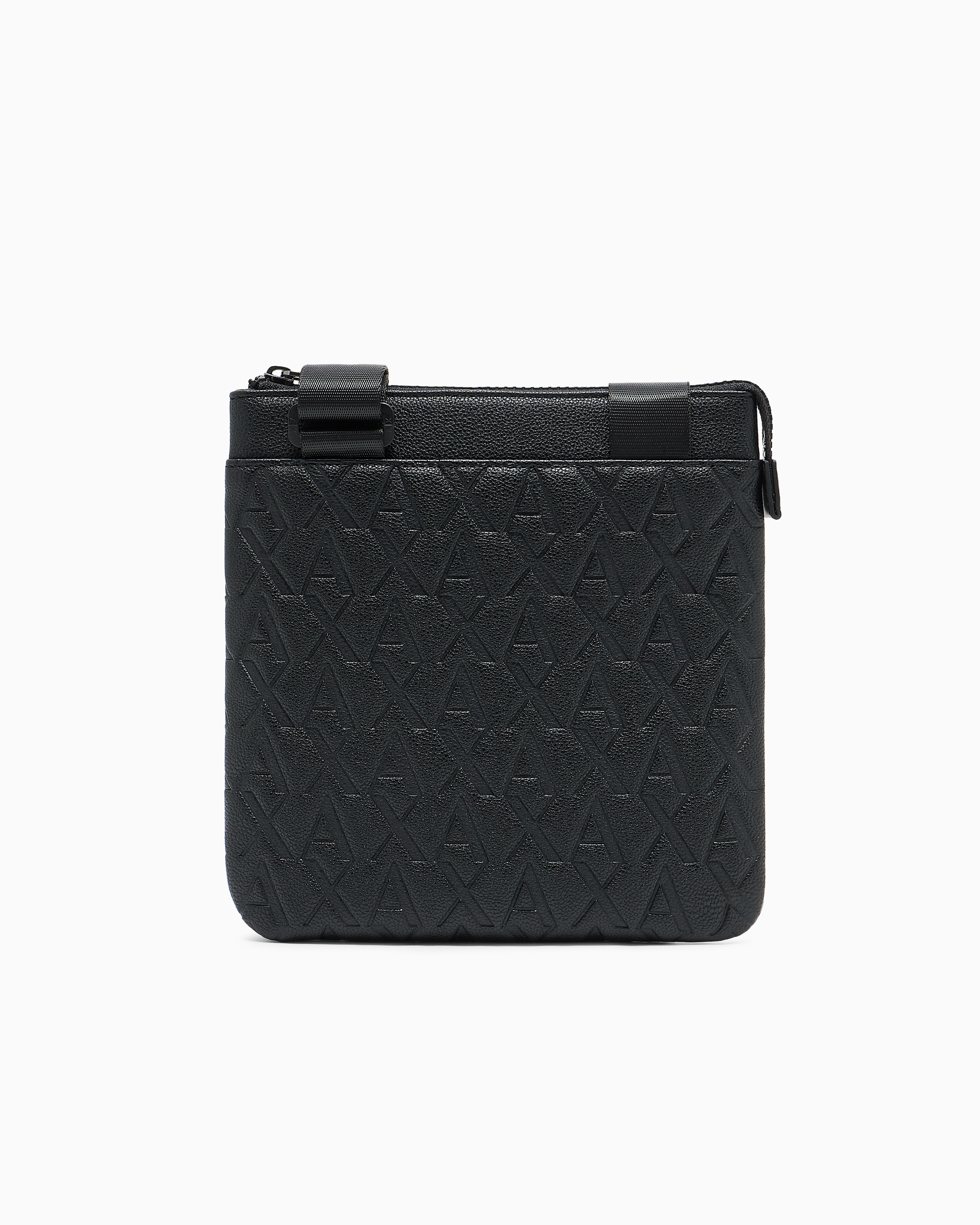 Armani Exchange Flat shoulder bag with allover logo