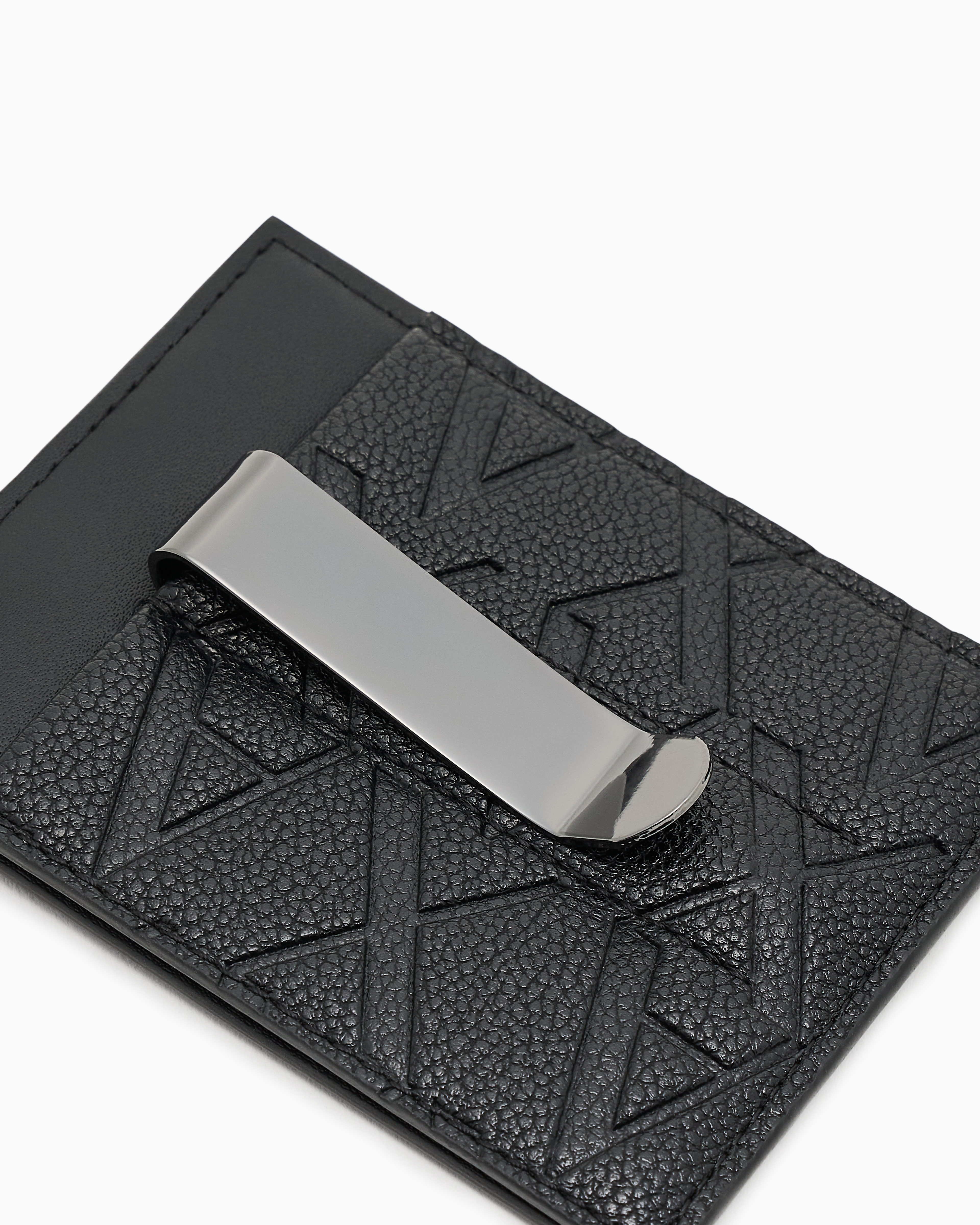 Armani Exchange ASV Card Holder with Money Clip