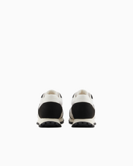 Armani Exchange Sneakers in eco-suede, mesh and nylon Off-White/Black