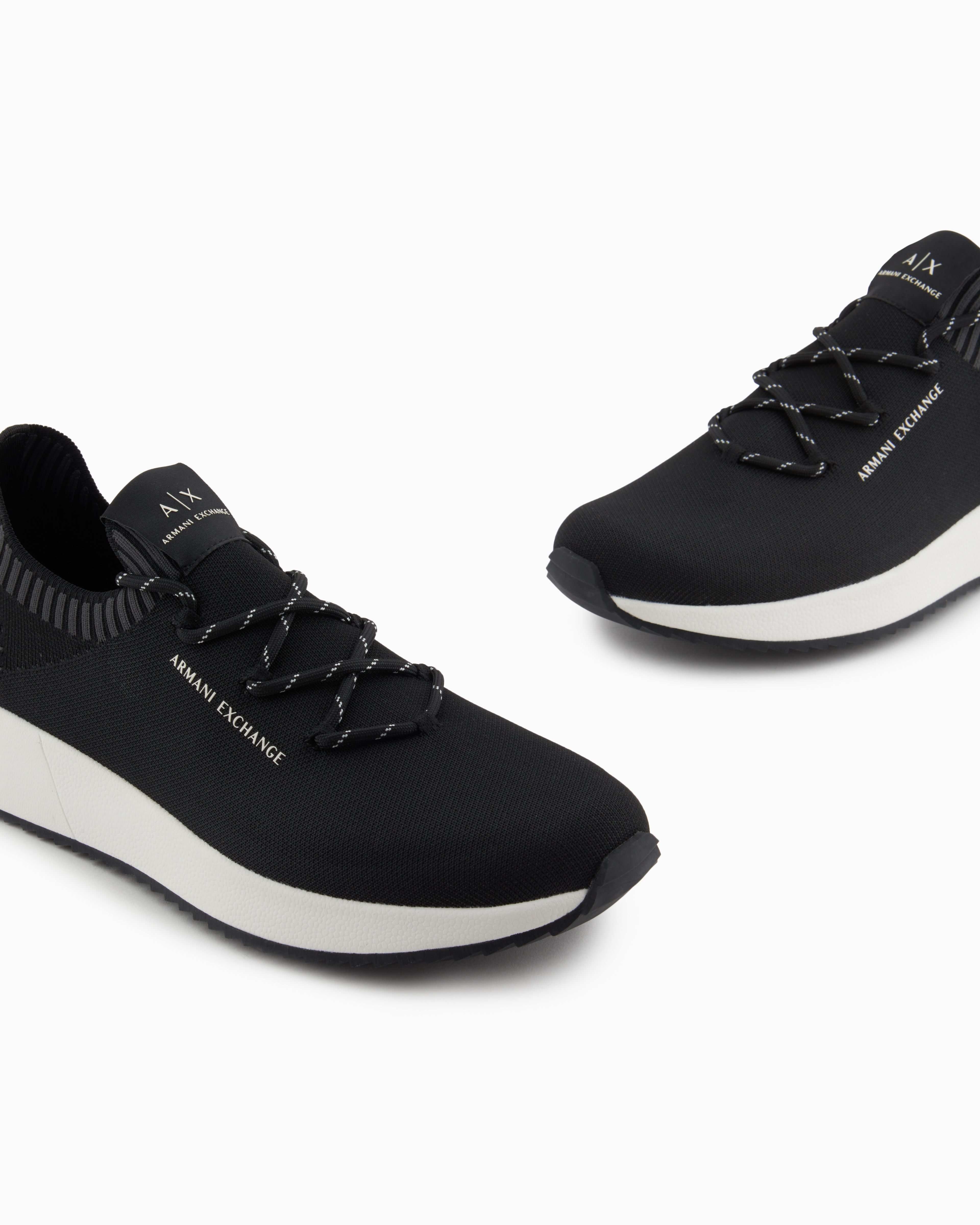 Armani Exchange Mesh Sock Sneakers Black