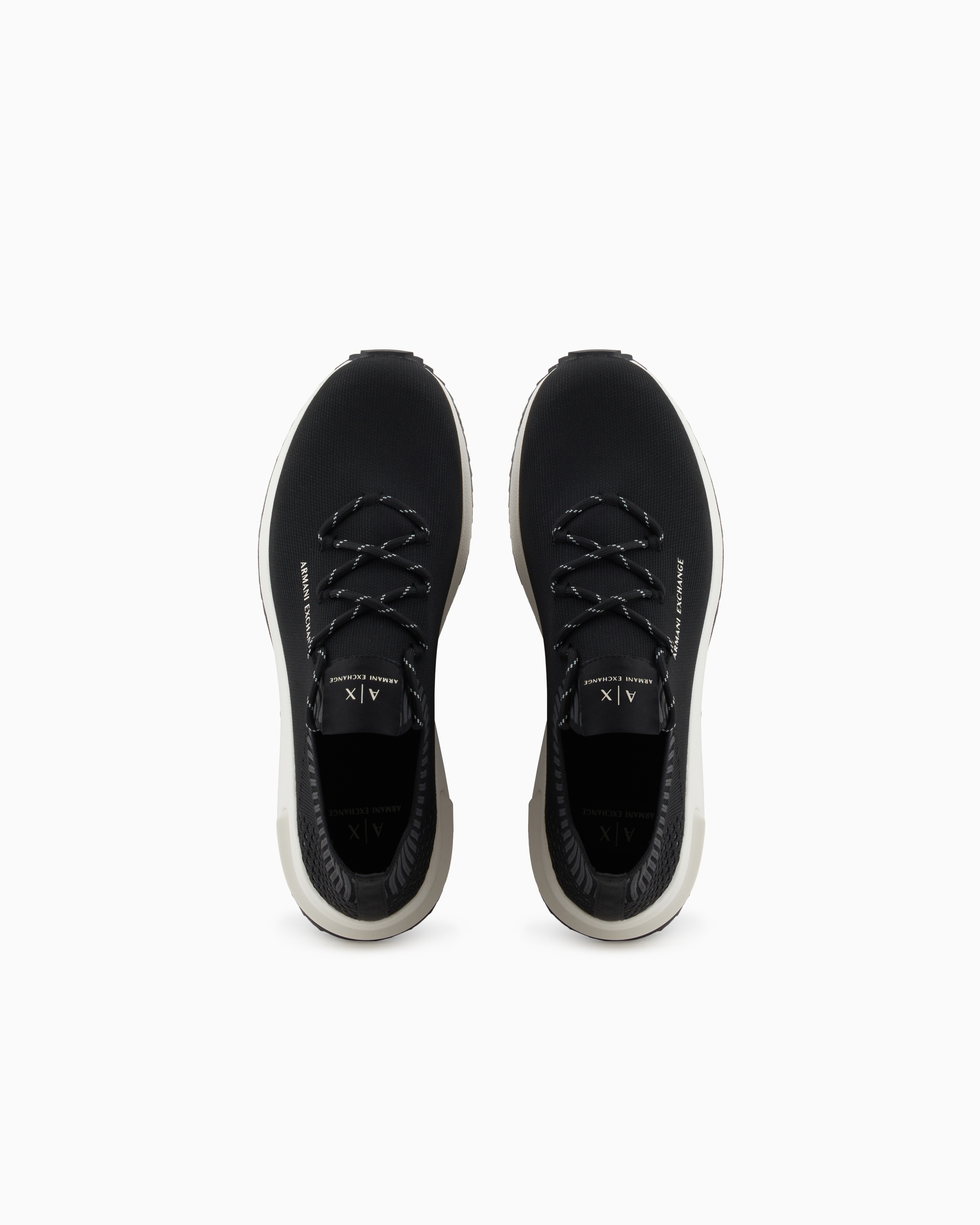 Armani Exchange Mesh Sock Sneakers Black