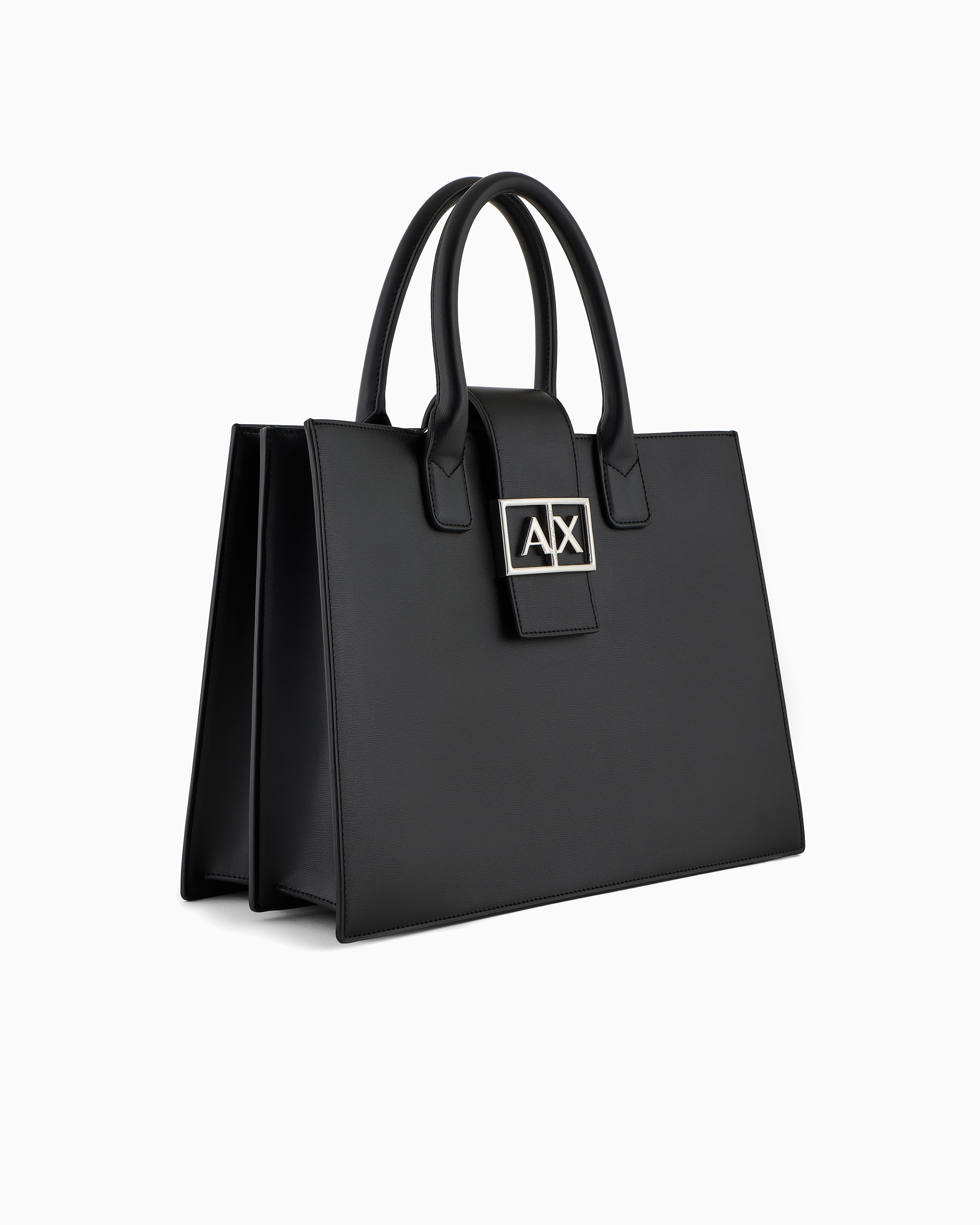 Armani Exchange ASV Trapeze Handbag Black