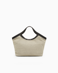Armani Exchange Woven fabric handbag with logo