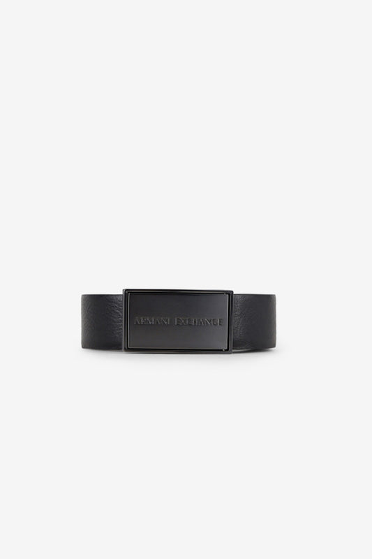 Armani Exchange Men's Belt 951183 CC525 16520 black reversible in leather