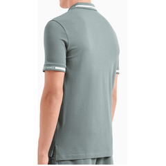 Armani exchange zipped polo shirt