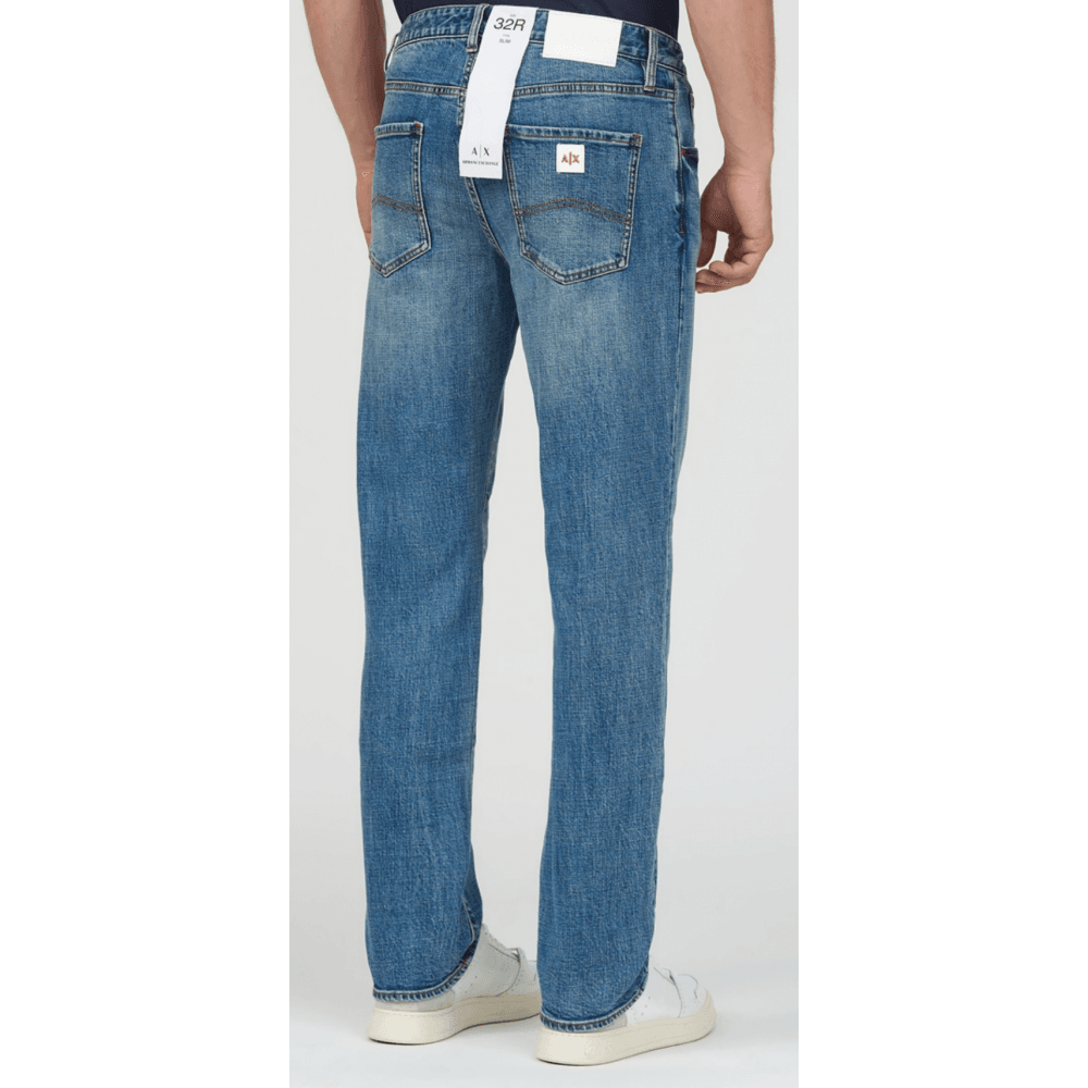 ARMANI EXCHANGE COTTON SLIM FIT JEANS