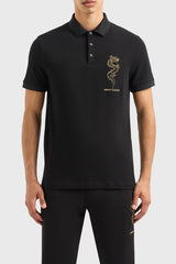 Armani Exchange Cotton Embroidered Polo T-shirt