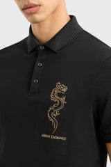 Armani Exchange Cotton Embroidered Polo T-shirt