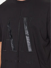 Armani Exchange T-shirt 8NZTPQ ZJH4Z 5237 Black Regular Fit