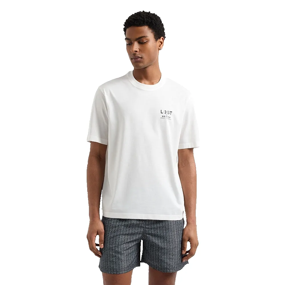 Armani Exchange Regular fit T-shirt with print on the chest Off-White