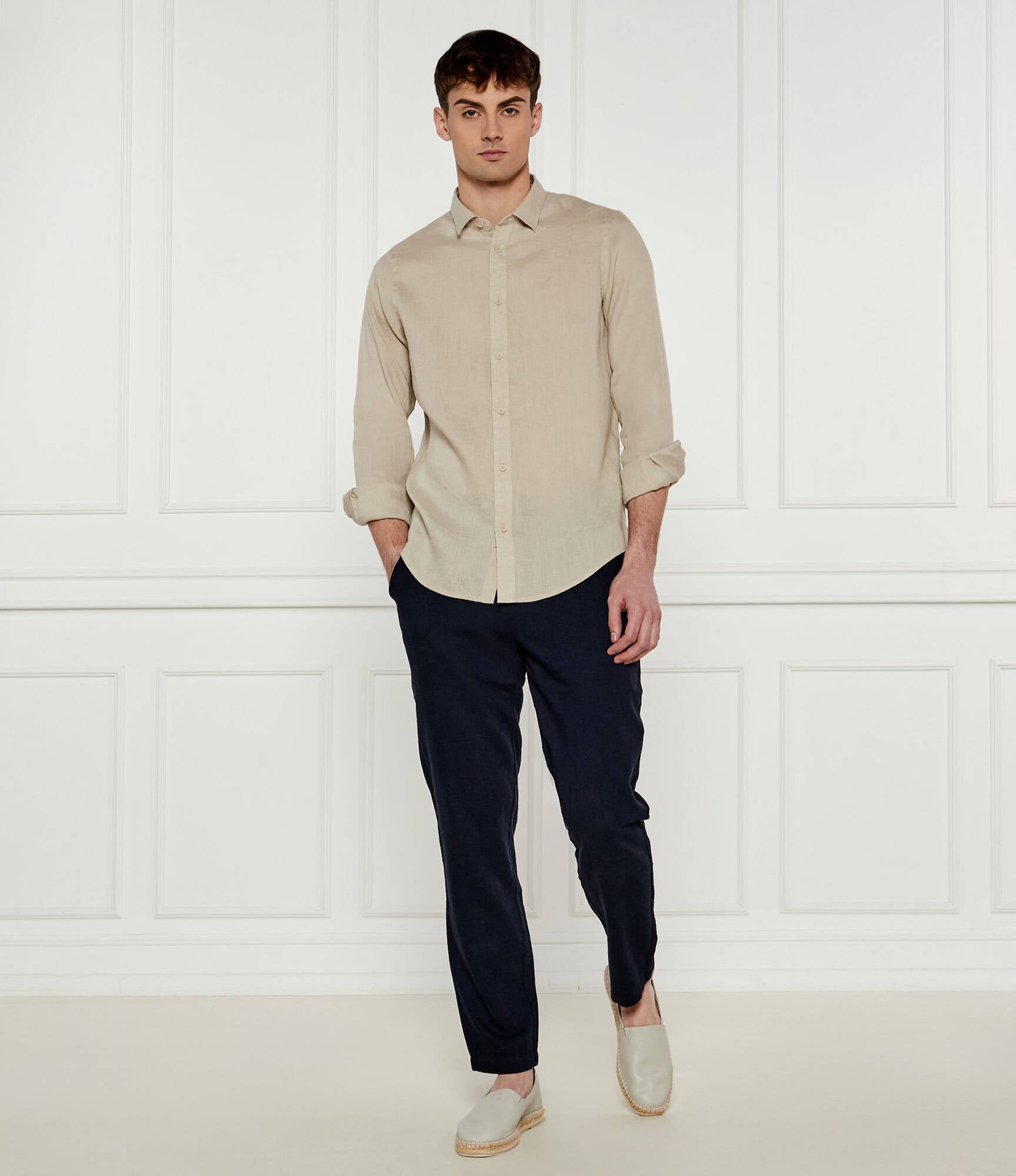 Armani Exchange Regular Fit Linen shirt