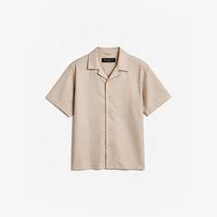 Cuban Collar Linen Shirt Noor's 1975