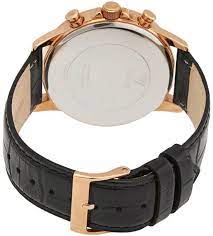 Guess Porter Black Leather Strap Black Dial Chronograph Quartz Watch for Gents - GW0011G3