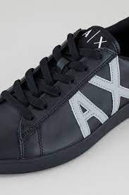ARMANI EXCHANGE, Leather sports shoes with logo