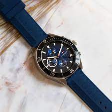Tommy Hilfiger Men’s Quartz Blue Silicone Strap Blue Dial 46mm Watch 1791920